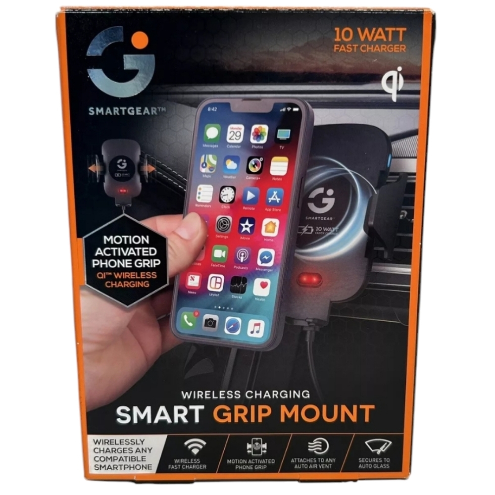 Wireless Charging Smart Grip Mount - Black